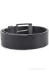 Levi's Men Black Genuine Leather, Metal Belt(Black)